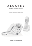 Alcatel XL650 Voice Combo GUIDE D`UTILISATEUR