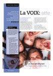 La VOIX: atte ntion, - Cliniques universitaires Saint-Luc