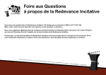 Foire aux Questions à propos de la Redevance Incitative