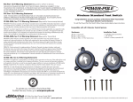 C-Monster Standard Foot Switch Instructions - Power