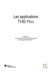 Les applications TI-82 Plus