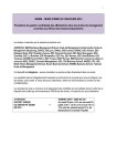 SIGEM – MODE D`EMPLOI CONCOURS 2012 Procédure de gestion