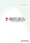 WaveLab LE - Mode d`Emploi