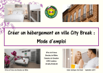 Créer un hébergement en ville City Break : Mode d`emploi