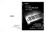 PSR-E403 YPT-400 Owner`s Manual