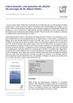 L`être humain, une question de détails Un ouvrage de M. Albert Piette