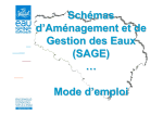 (SAGE) … Mode d`emploi - Agence de l`Eau Seine Normandie