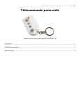 Télécommande porte-clefs - mode d`emploi