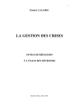 La Gestion des crises, 1991