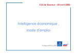 une présentation PDF de l`intelligence économique