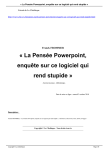 « La Pensée Powerpoint, enquête sur ce logiciel qui