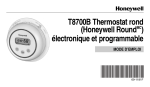 69-1099 -- T8700B Thermostat rond (Honeywell RoundMC