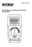 Mode d`emploi Mini Multimètre à Amplitude Automatique Modèle