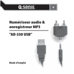 Numériseur audio & enregistreur MP3 "AD-330 USB"