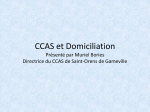 CCAS et Domiciliation