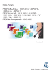 Mode d`emploi PROPHYflex Pulver - 1.007.0014, 1.007.0015