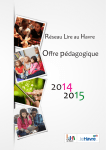 Offre pédagogique du réseau Lire au Havre 2014/2015