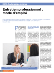 Entretien professionnel : mode d`emploi