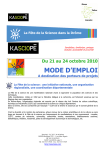 MODE D`EMPLOI