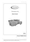Pompe HYBRIDE Chimie Technologie du vide Mode d`emploi