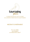 MECENAT & PARTENARIAT - Tourcoing jazz festival