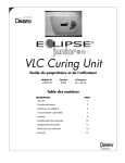 VLC Curing Unit Guide du propriétaire et de l`utilisateur