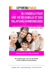 60 conseils pour une vie de famille et des relations harmonieuses