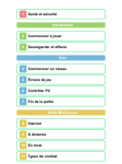 1 Santé et sécurité Introduction 2 Commencer à jouer 3