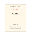 Potlatch (1954-1957) - Les Classiques des sciences sociales