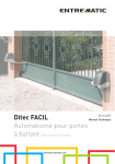 Ditec FACIL Automatisme pour portes