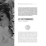 LES DICTIONNAIRES - Association Française pour la Lecture