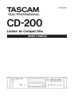 Mode d`emploi CD-200