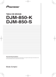 DJM-850-K DJM-850-S - Pioneer Electronics