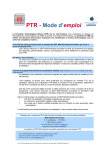 Mode d`Emploi P.T.R.