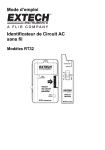 Mode d`emploi Identificateur de Circuit AC sans fil