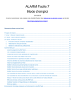ALARM Facile 7 Mode d`emploi - télécharger la dernière version