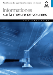 Informations sur la mesure de volume