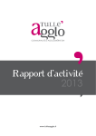 Rapport d`activité 2013