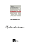 Les Entretiens de l`assurance 2003