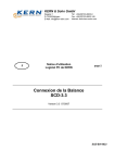 Connexion de la Balance SCD-3.3