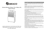 Déshumidificateur Meaco 30L et Meaco 40L Mode d`Emploi