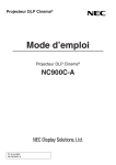 Mode d`emploi - NEC Display Solutions Europe