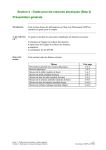 Section 4: Guide pour les mesures physiques (Step 2)