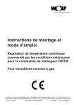 Instructions de montage et mode d`emploi