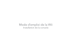 Mode d`emploi de la Wii