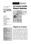 Dossier de presse Le Louvre invite Robert Badinter
