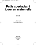 Petits spectacles à jouer en maternelle 3/6 ANS Alain Héril