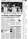 Le doute, mode d`emploi SION