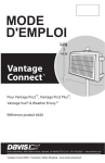 Vantage Connect MODE D`EMPLOI - Météo