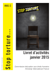 Livret d`activités STOP TORTURE